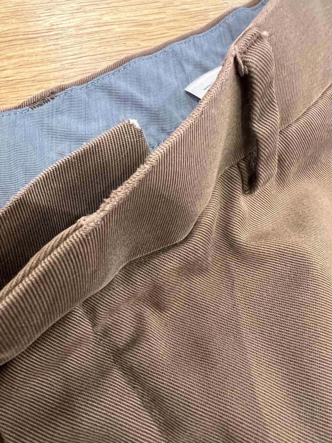 Charles Tyrwhitt Chino Pants Size 34W 32L Brown Cotton Blend Trousers Fair 10