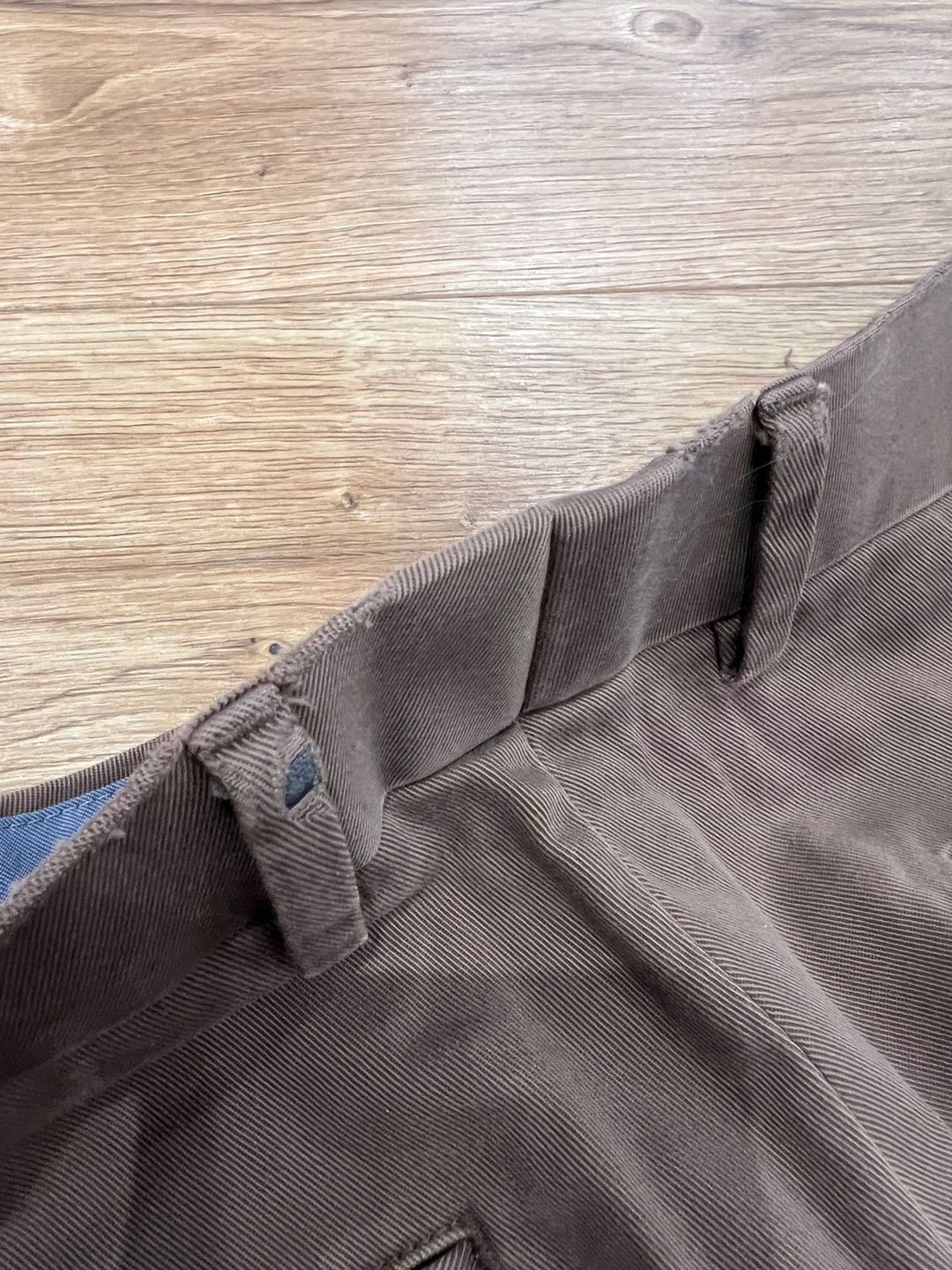 Charles Tyrwhitt Chino Pants Size 34W 32L Brown Cotton Blend Trousers Fair 11