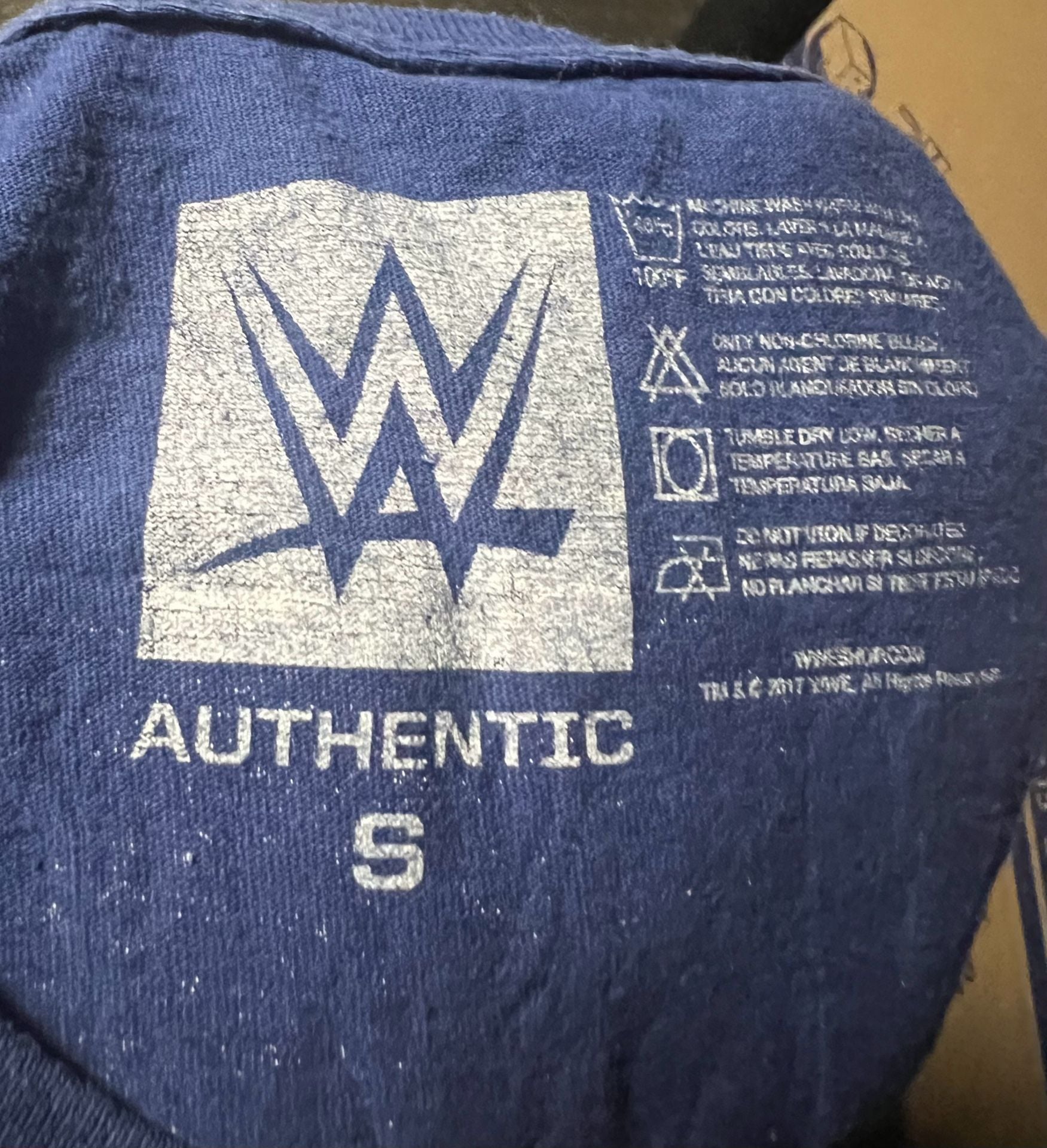 WWE Drew McIntyre T-Shirt Size S Blue Claymore Country 3
