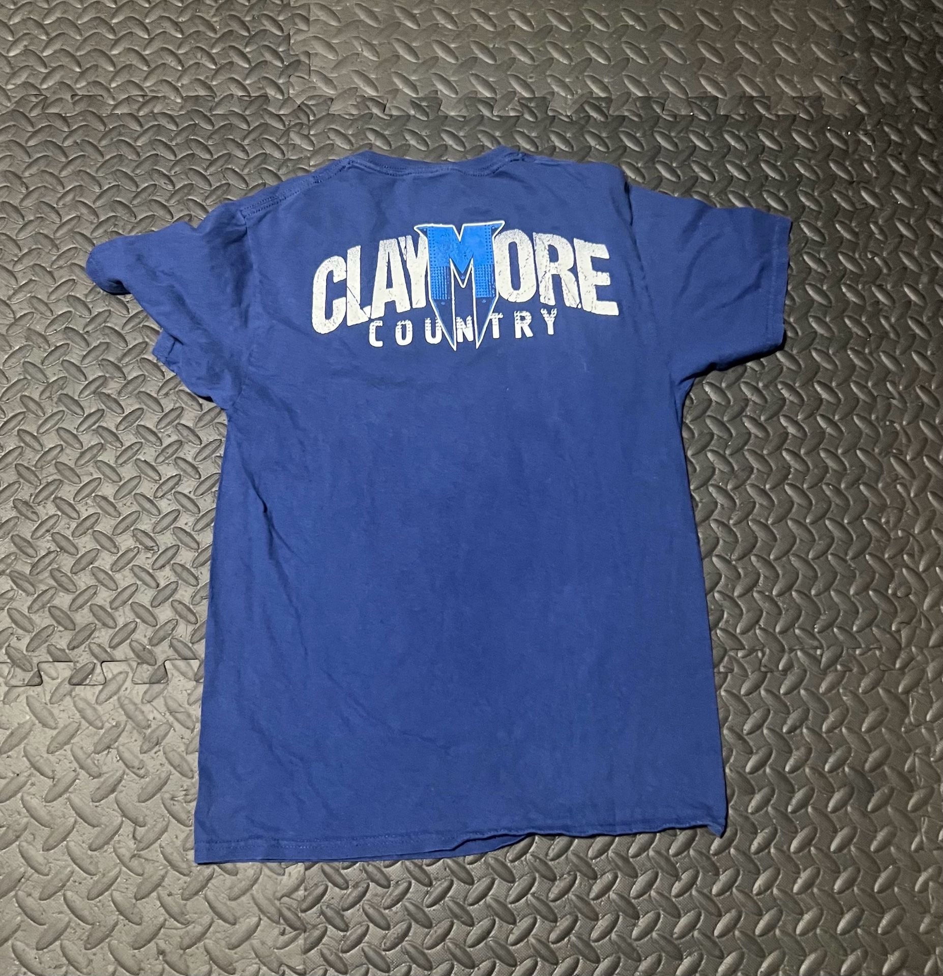 WWE Drew McIntyre T-Shirt Size S Blue Claymore Country 4