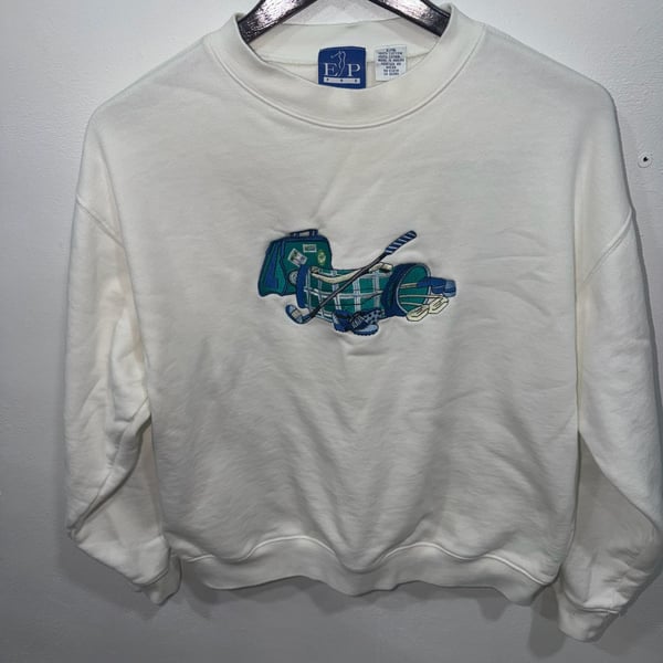 Antigua Tulane Wave Logo Victory Crewneck Pullover Sweatshirt