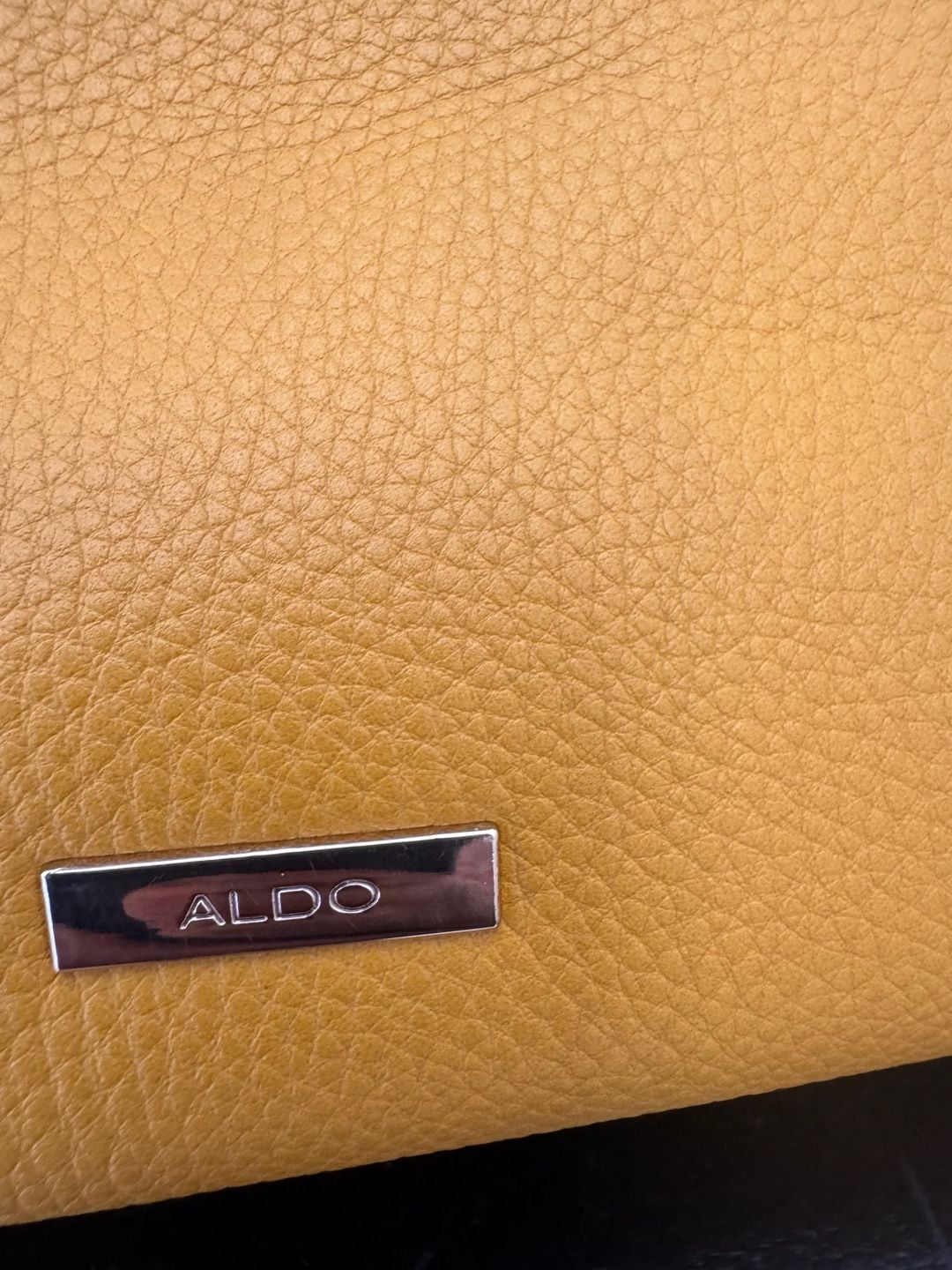 Aldo Mustard Yellow Top Handle Satchel Bag 3