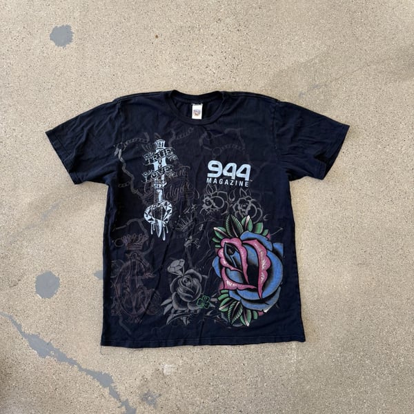 Ed Hardy Christian Audigier 944 Magazine promo shirt True Love Black Size Large