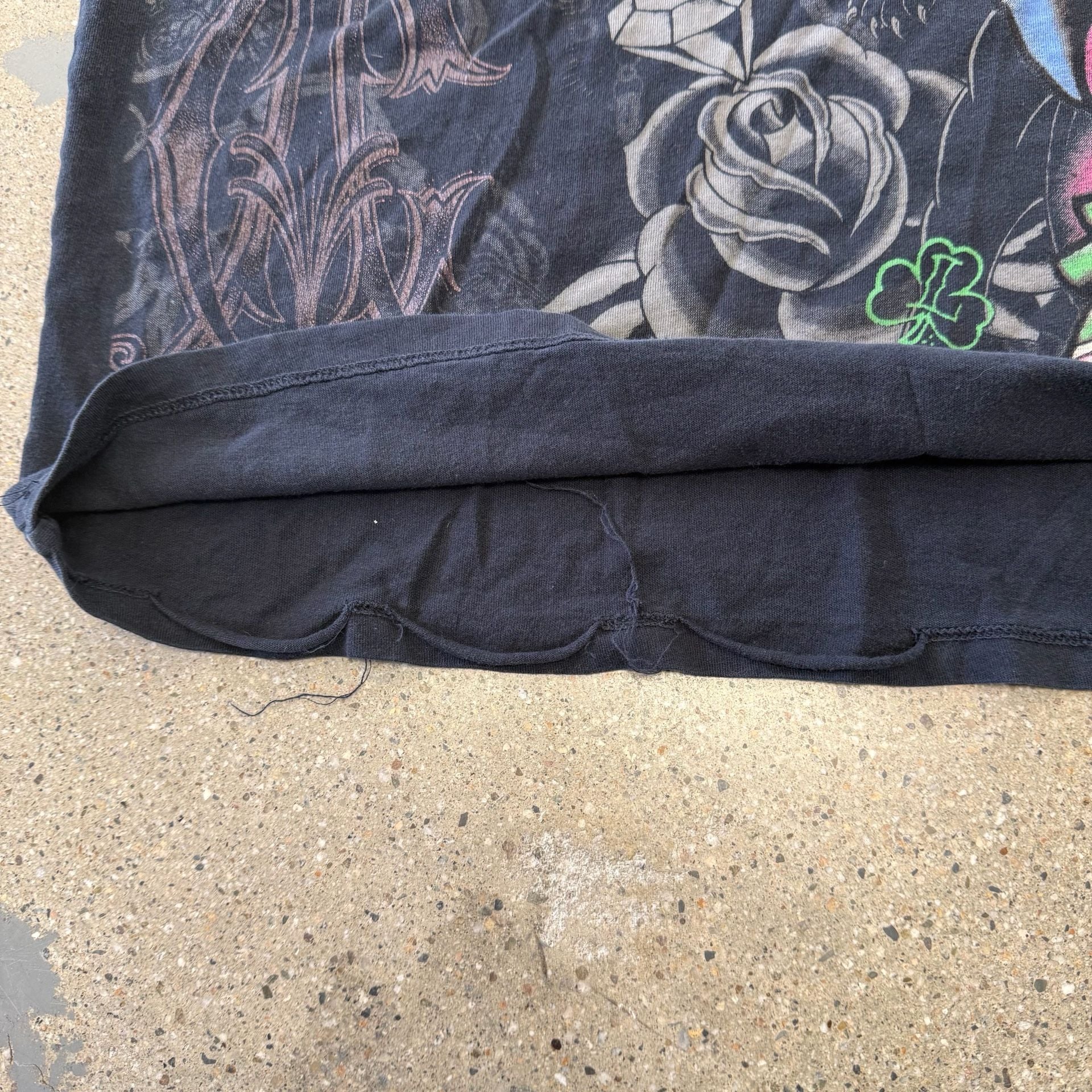 Ed Hardy Christian Audigier 944 Magazine promo shirt True Love Black Size Large 6