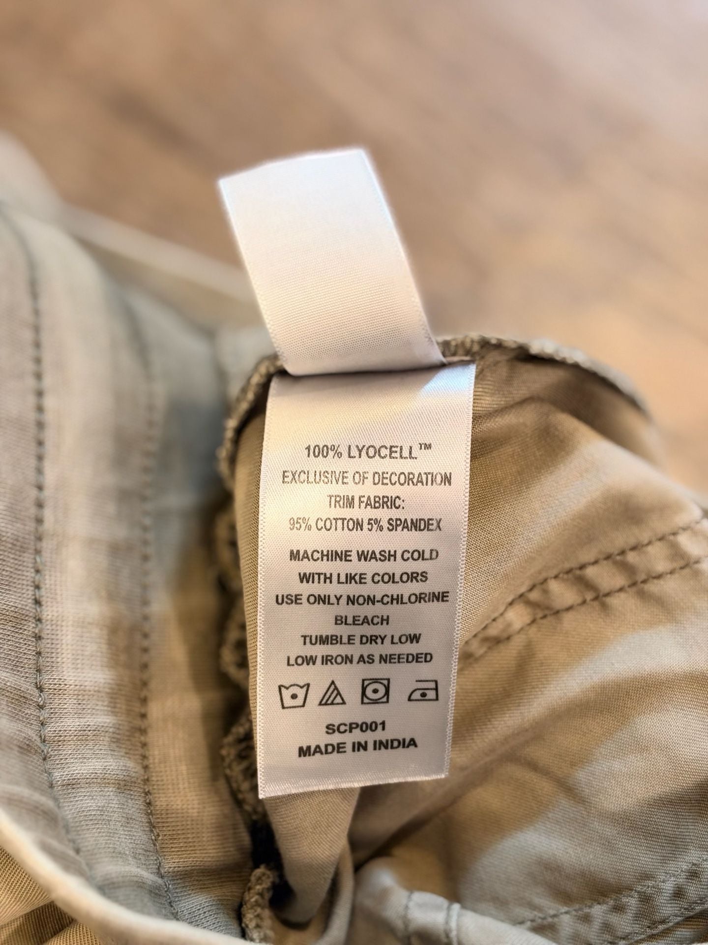 Quince Lyocell Jogger Pants Size M Tanish Green Cargo 7