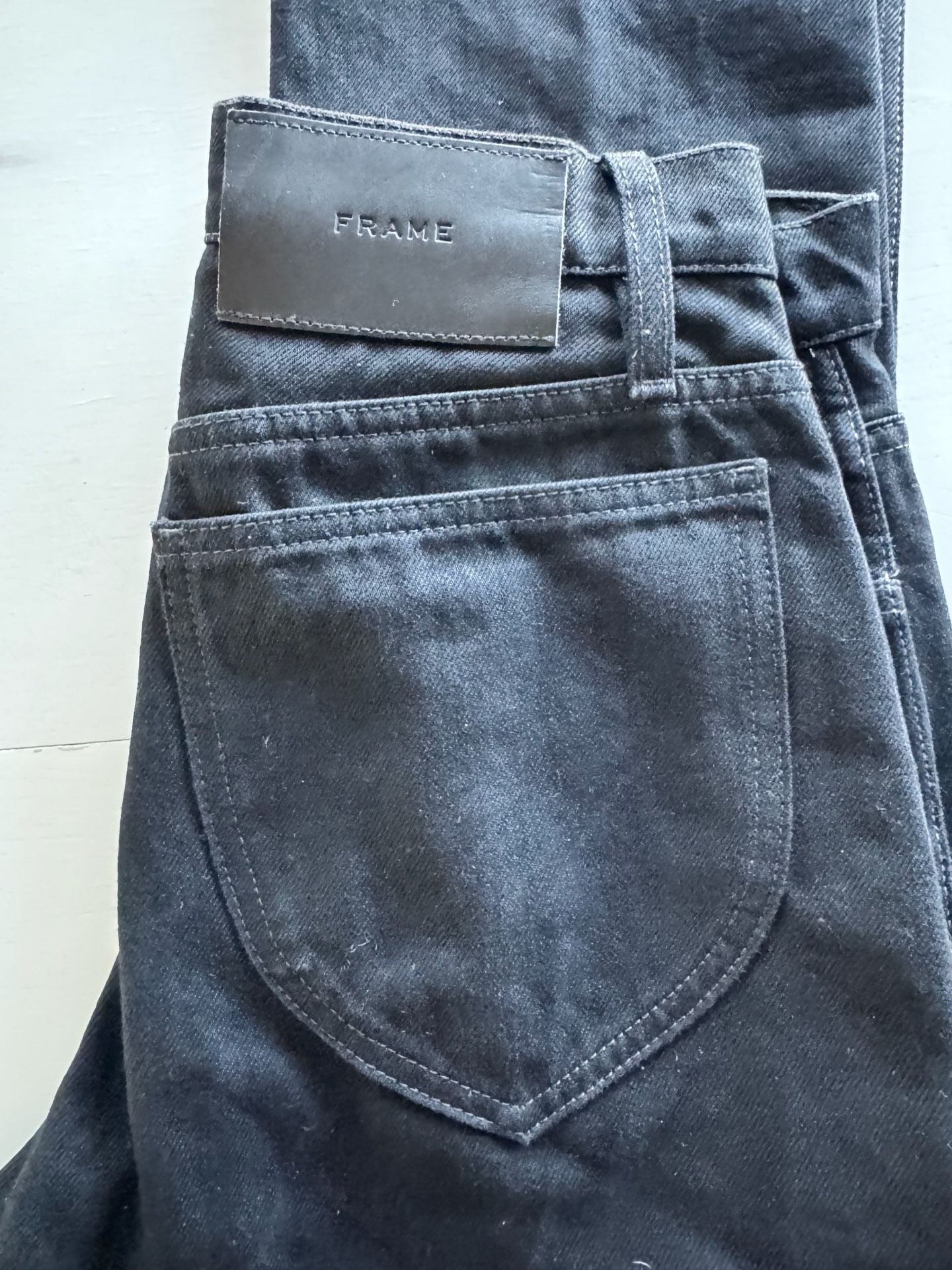 Frame Denim Black Le Italien straight Fit Jeans 8