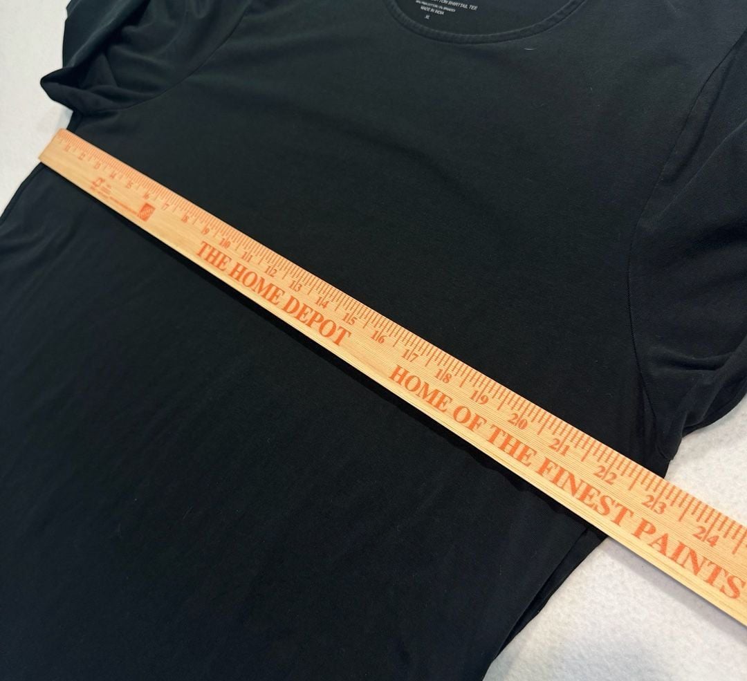 Pure Jill Women’s XL Black Pima Stretch Cotton Shirttail Tee Long Sleeve 4