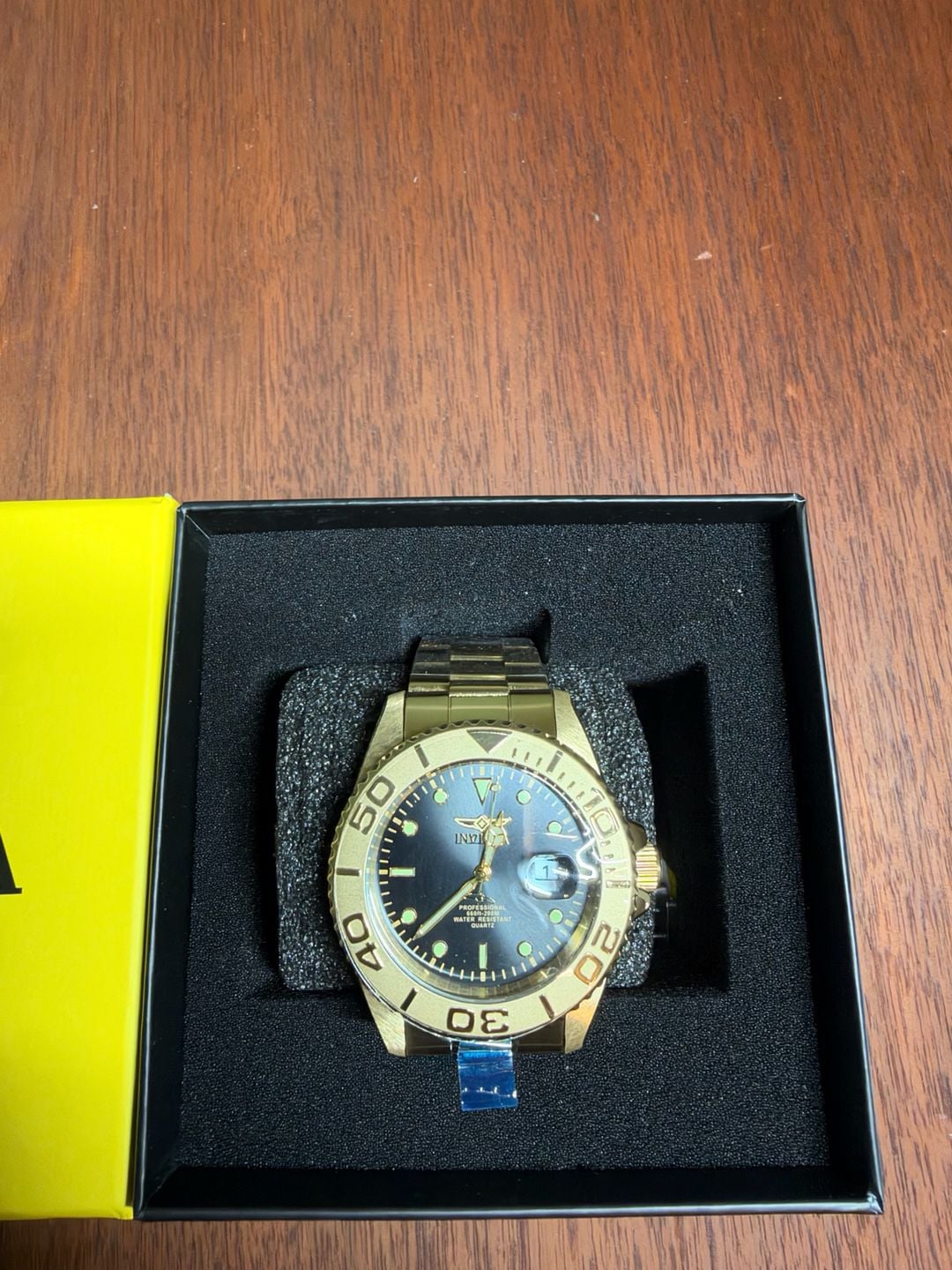Invicta Pro Diver Watch 43 mm Gold Tone Quartz 3