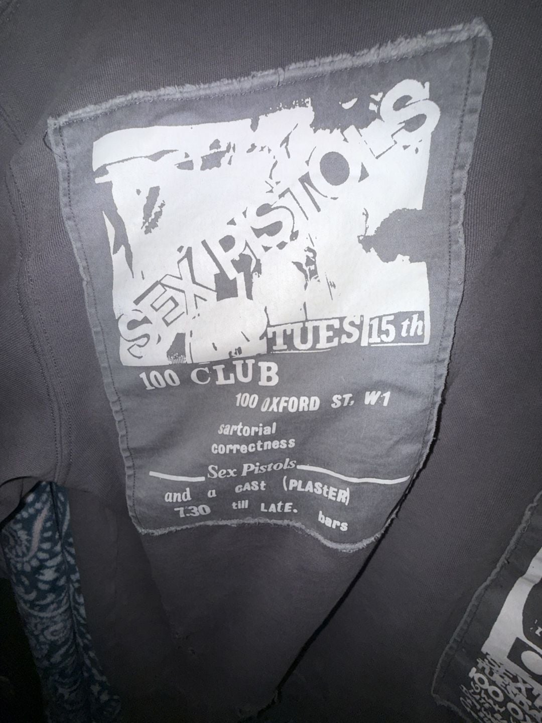 Sex Pistols Distressed Hoodie Size S/M Grey Graphic Sweatshirt 5