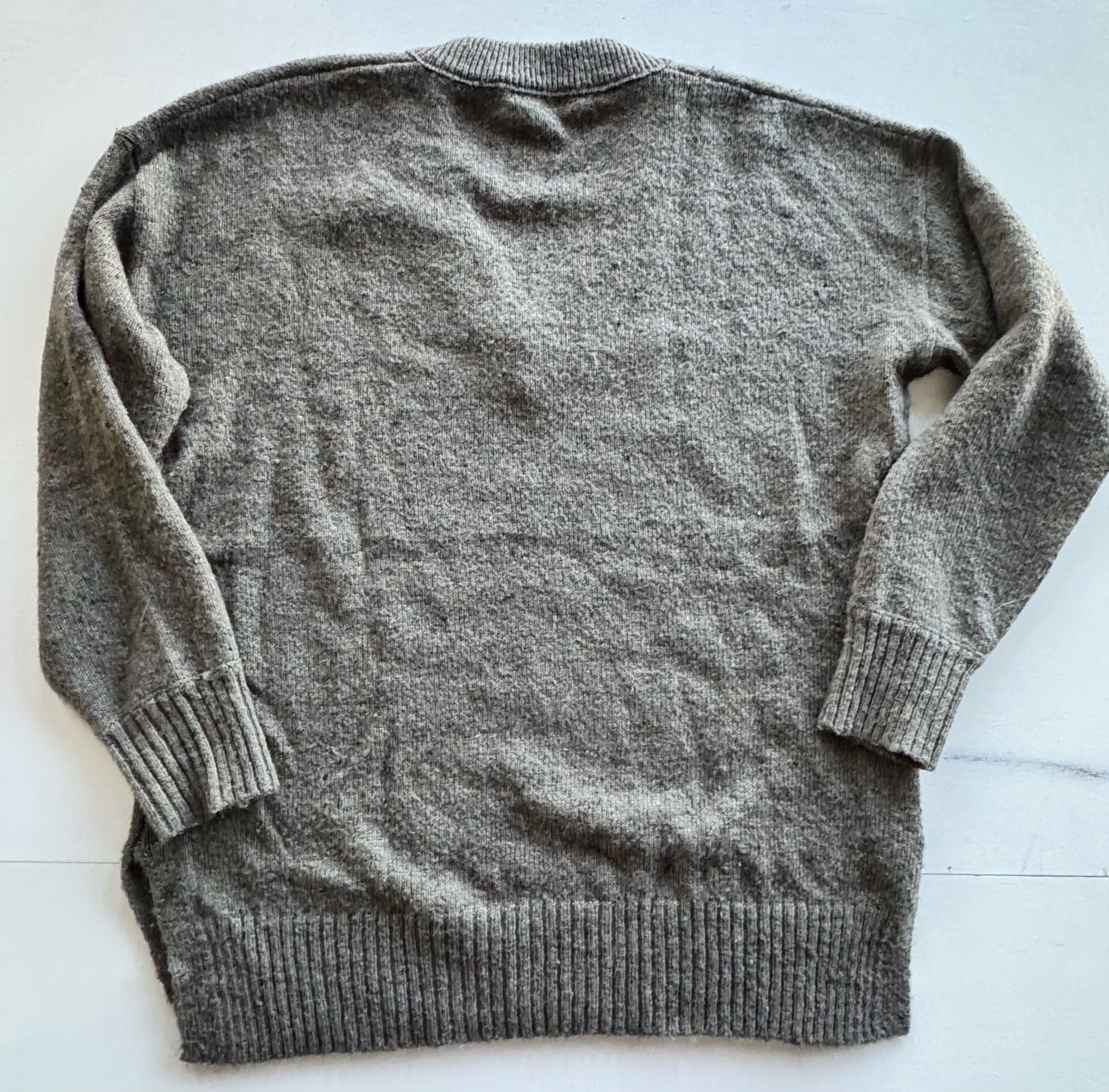 Madewell Olive Green V-Neck Cashmere Sweater Size S 10