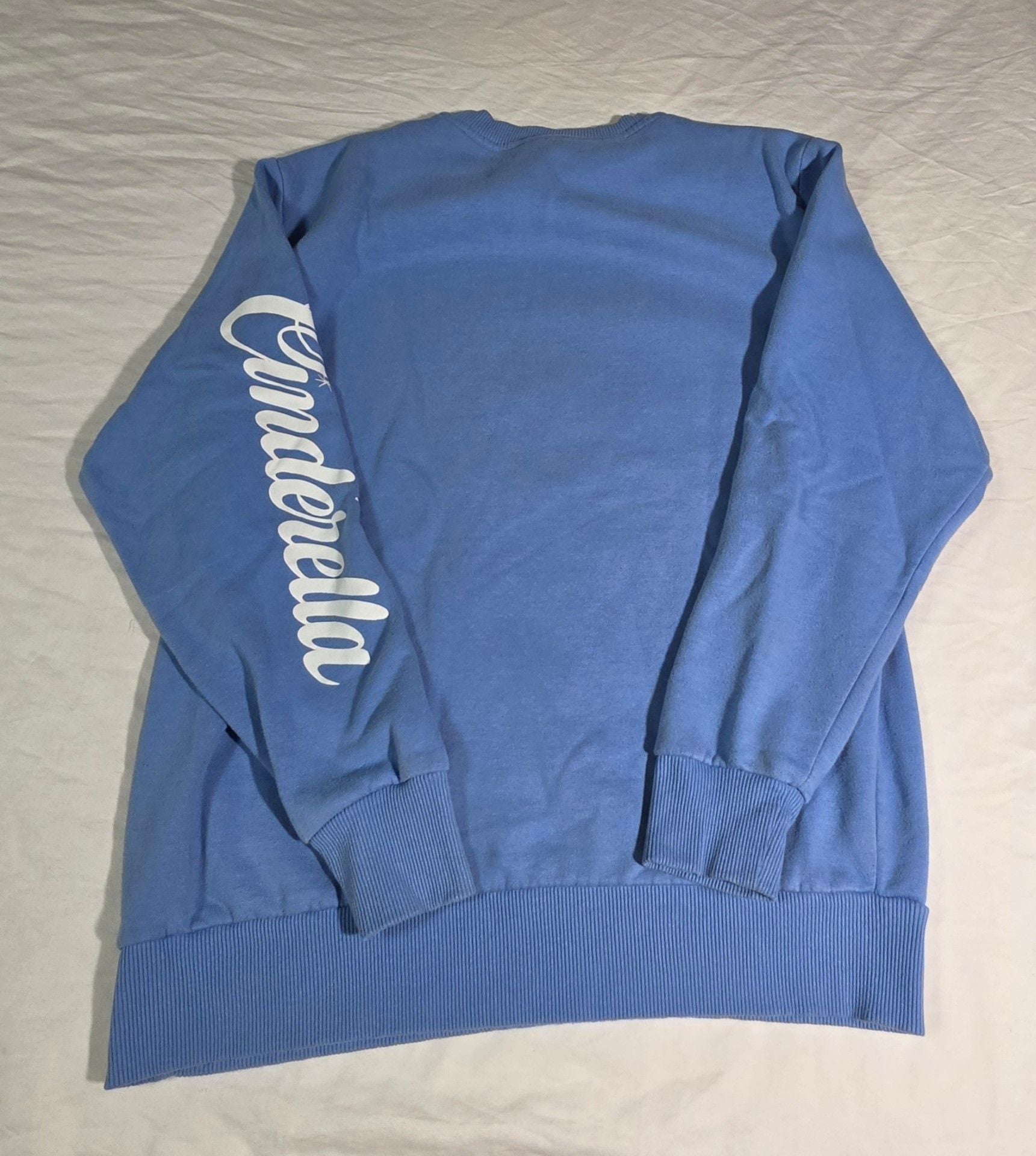 Disney Princess Cinderella Sweatshirt Size MD Blue Movie Poster 3