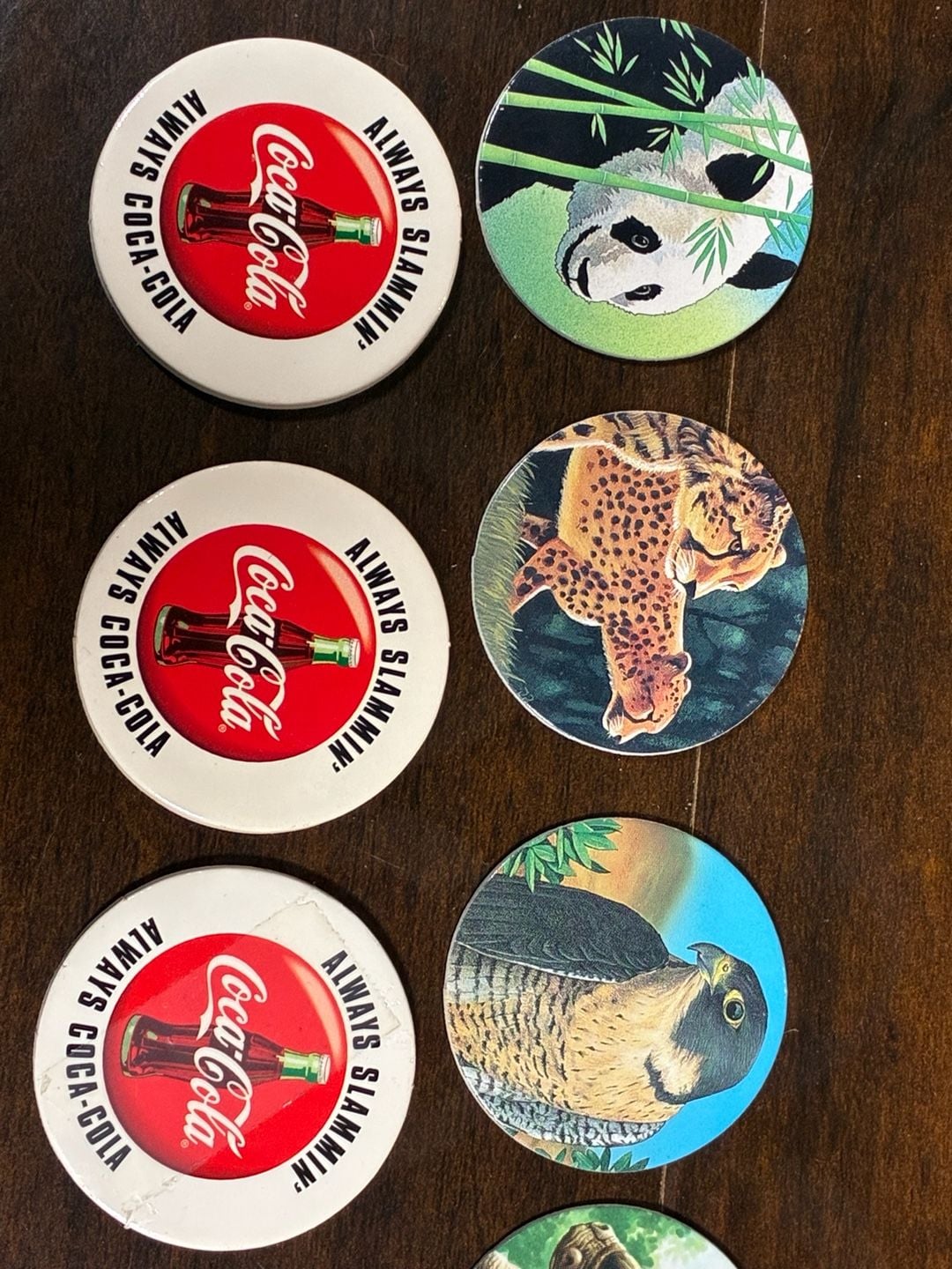 Coca-Cola Collect-A-Card Coke Cap Pogs Set of 13 Vintage 1990s Collectible Drink 5