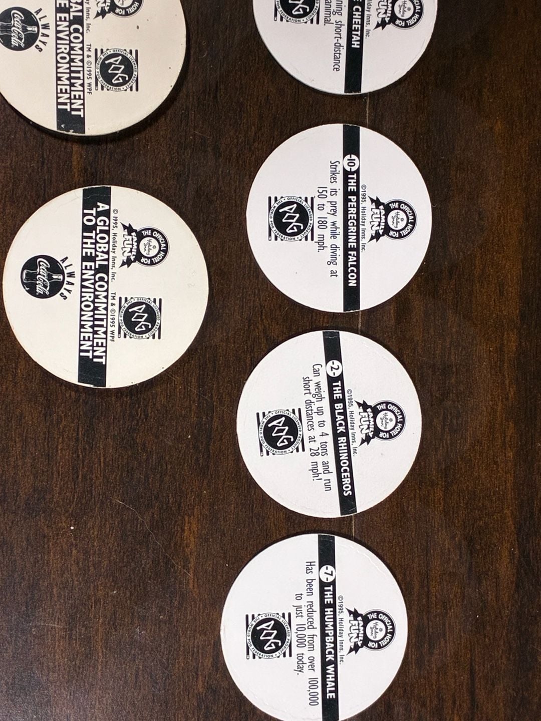 Coca-Cola Collect-A-Card Coke Cap Pogs Set of 13 Vintage 1990s Collectible Drink 8