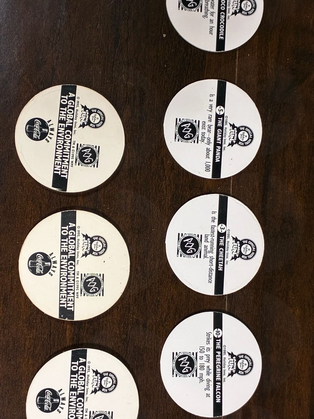 Coca-Cola Collect-A-Card Coke Cap Pogs Set of 13 Vintage 1990s Collectible Drink 9