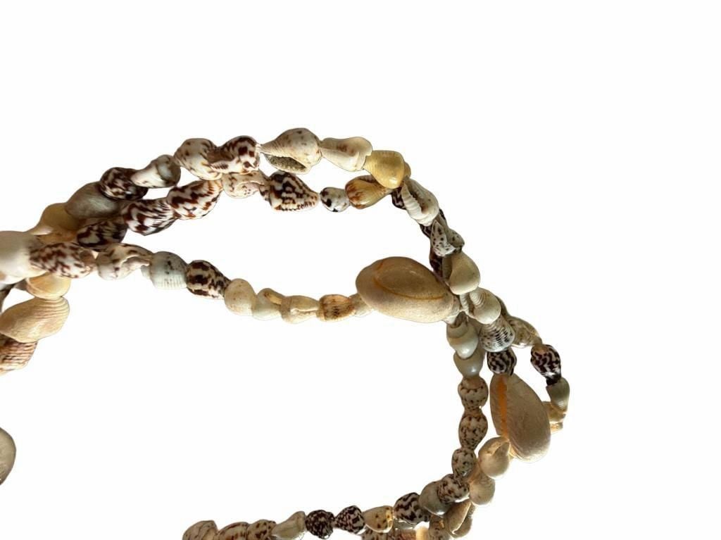 Vintage Handcrafted Real Sea Shell Beaded Long Necklace 7