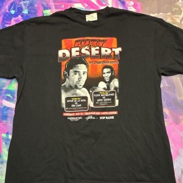 1999 mandalay Bay boxing promo Tee Floyd Mayweather Vs. Oscar De La Hoya 