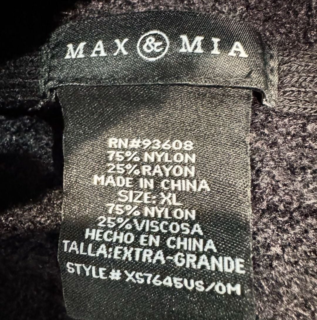 Max & Mia Women's Open Front Long Sleeve Combed Cotton Cardigan Sweater Xl 3