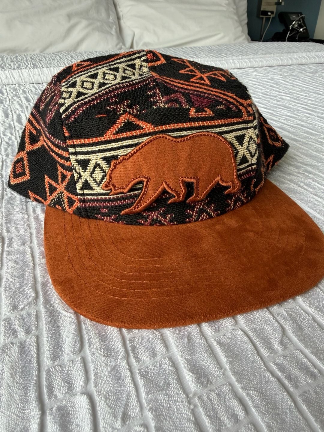 Grassroots California Aztec Bear Pattern Snapback Hat 2