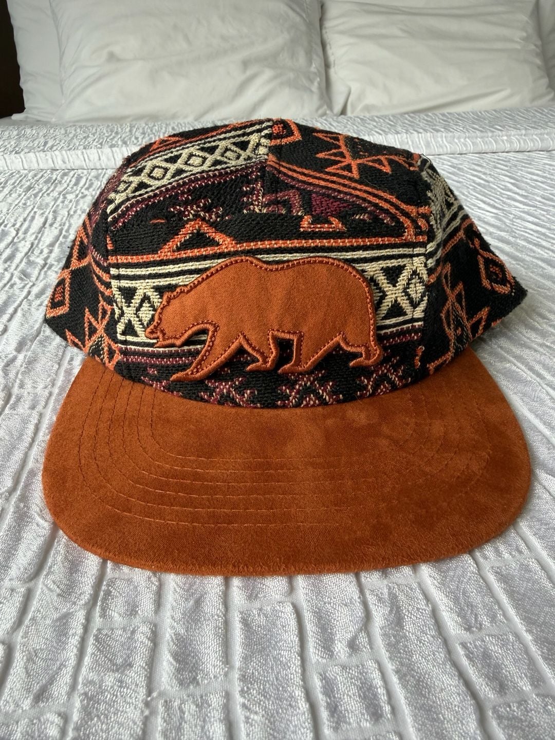 Grassroots California Aztec Bear Pattern Snapback Hat 3