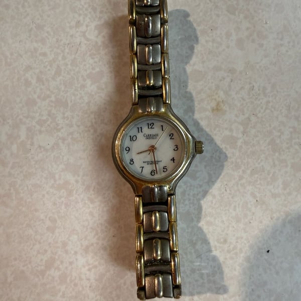 Carriage Indiglo Two-Tone Women's Bracelet Watch