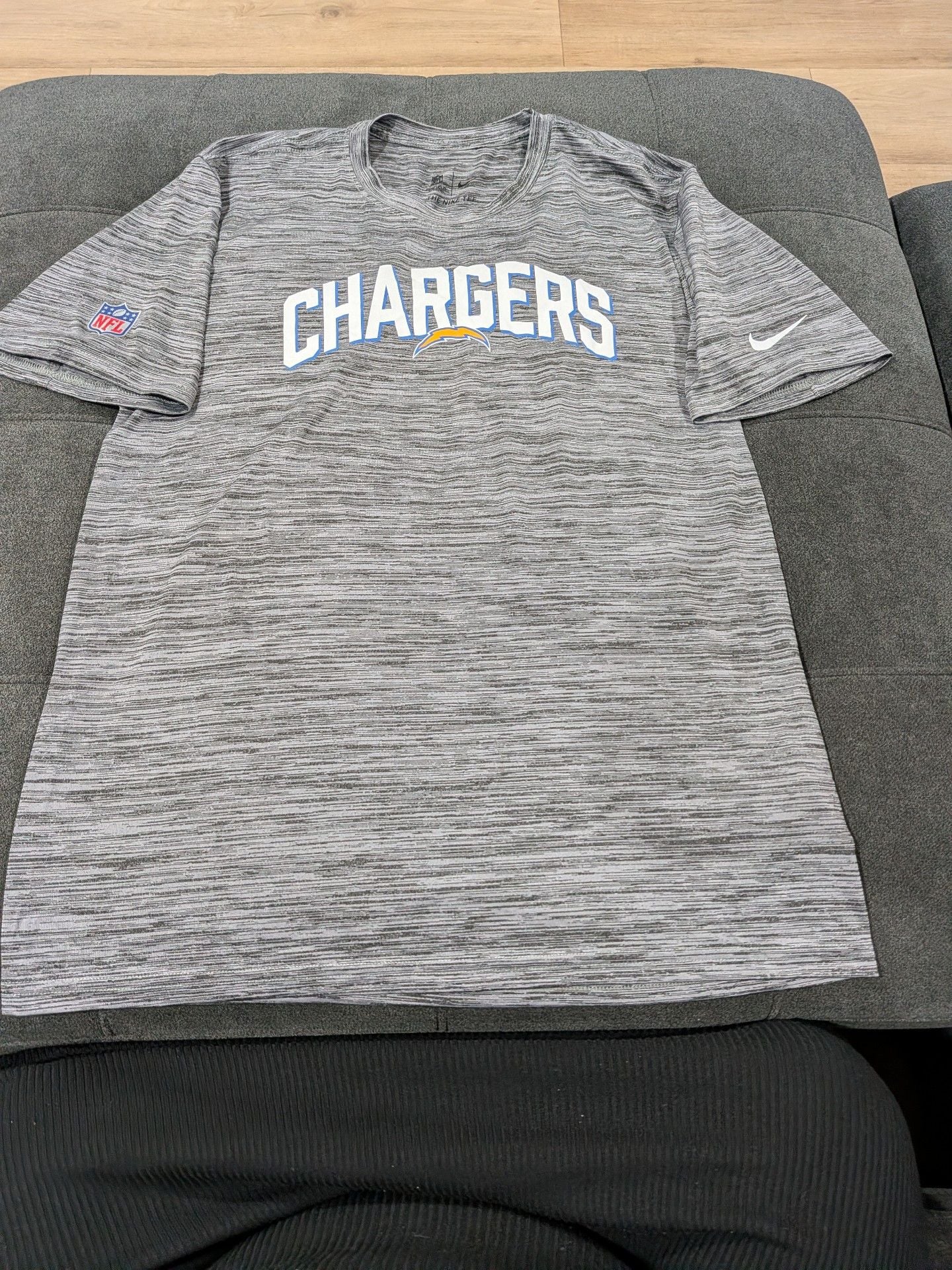 Nike Los Angeles Chargers NFL Dri-Fit T-Shirt Size L Gray 2