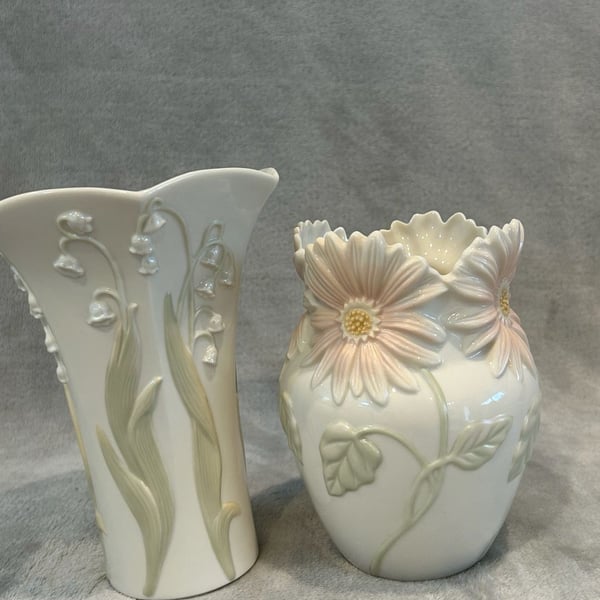 Lenox Floral Blossoms Lily Of The Valley Porcelain Vase