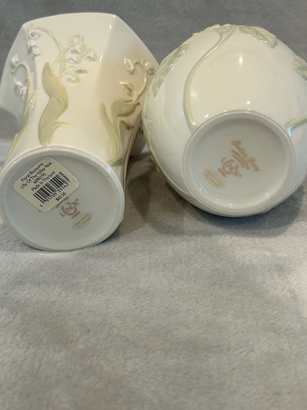 Lenox Floral Blossoms Lily Of The Valley Porcelain Vase 3