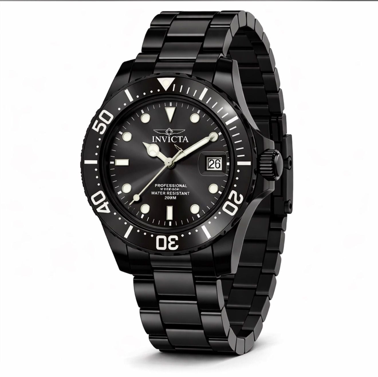 Invicta Pro Diver Quartz Black Dial Watch 3