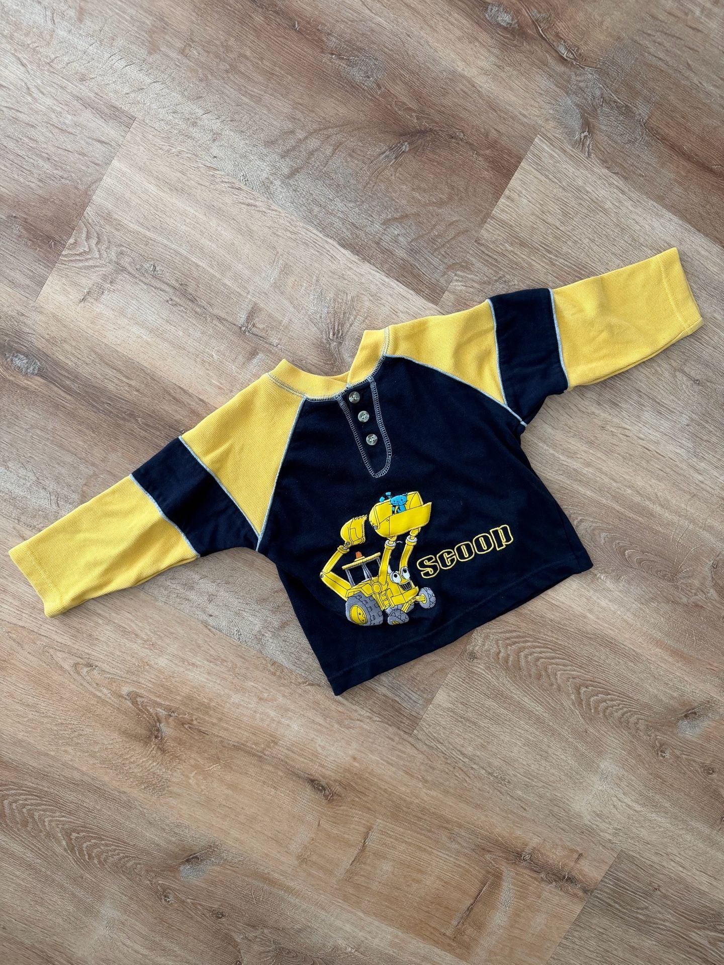 Vintage 2001 Bob the Builder Construction Vehicle “scoop”Long Sleeve Shirt 3