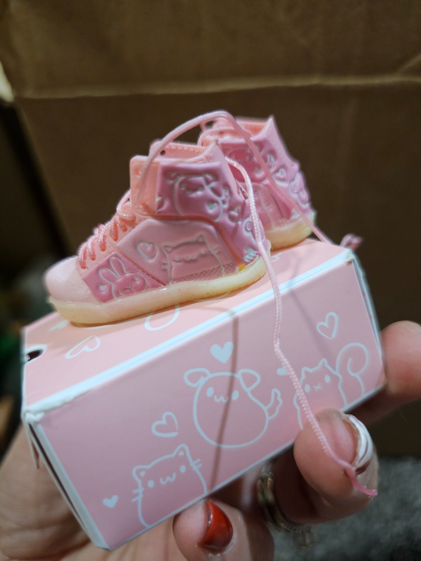 Miniverse Make It Mini Shoes High Top Pink Cat Sneakers *callout* 2