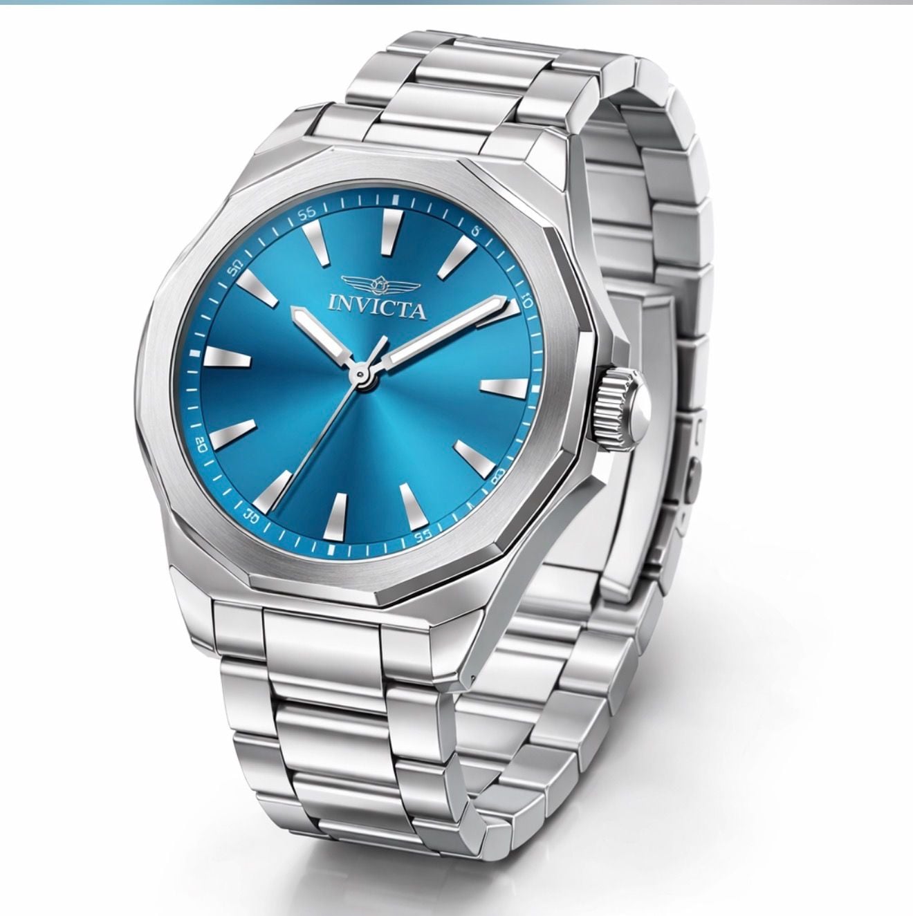 Invicta Speedway 48912 Men's 42mm Light Blue Dial Watch 3