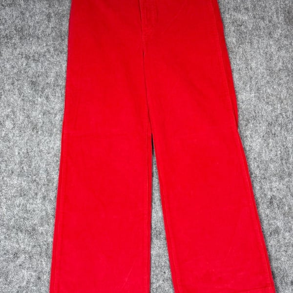 Madewell Wide-Leg Corduroy Pants Red Size 30