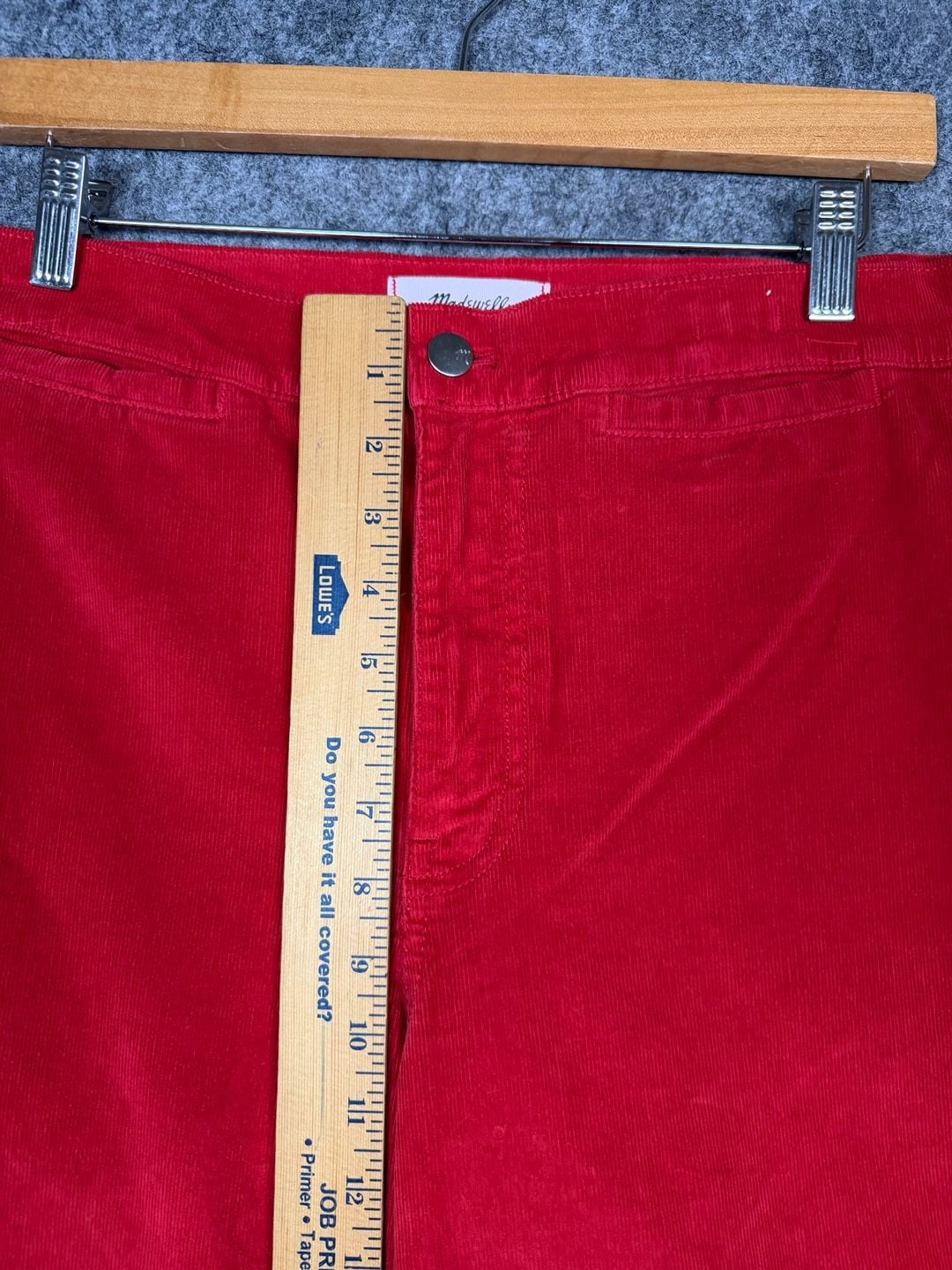 Madewell Wide-Leg Corduroy Pants Red Size 30 7