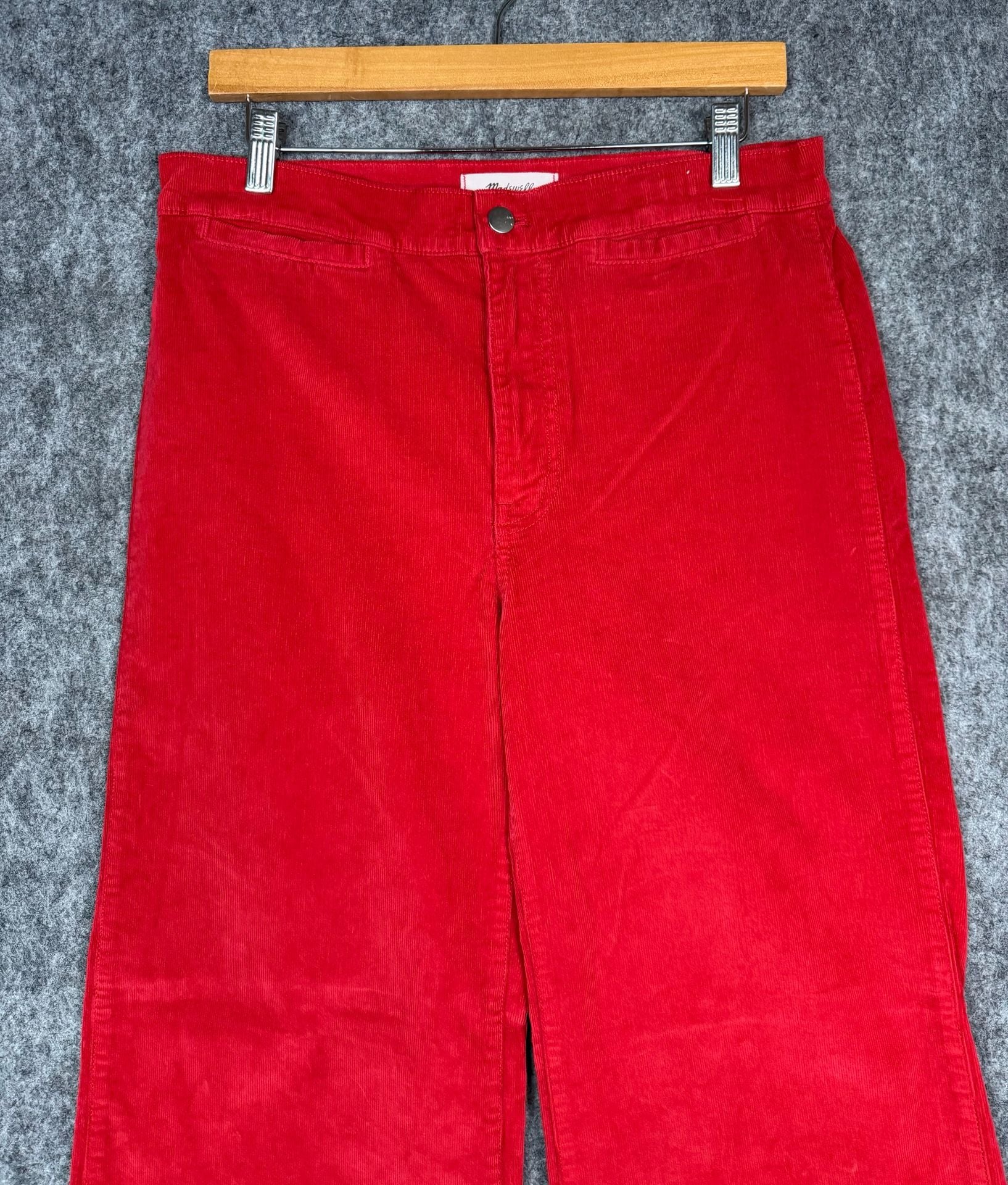Madewell Wide-Leg Corduroy Pants Red Size 30 9