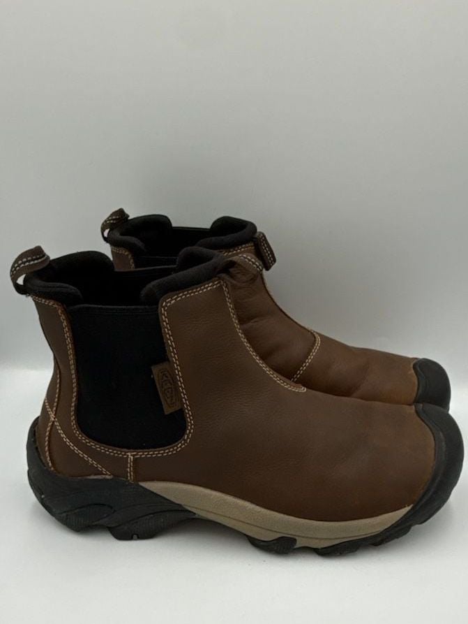 Keen Dry Bellows Flex Brown Leather Work Boots
Size 9.5
#872 2