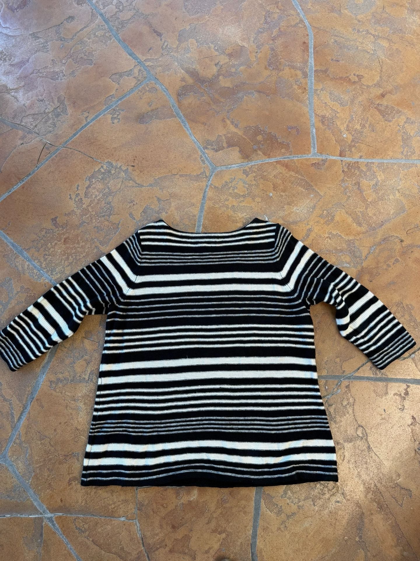 Lauren Jeans Co. Ralph Lauren Striped Sweater Size M Black White 5