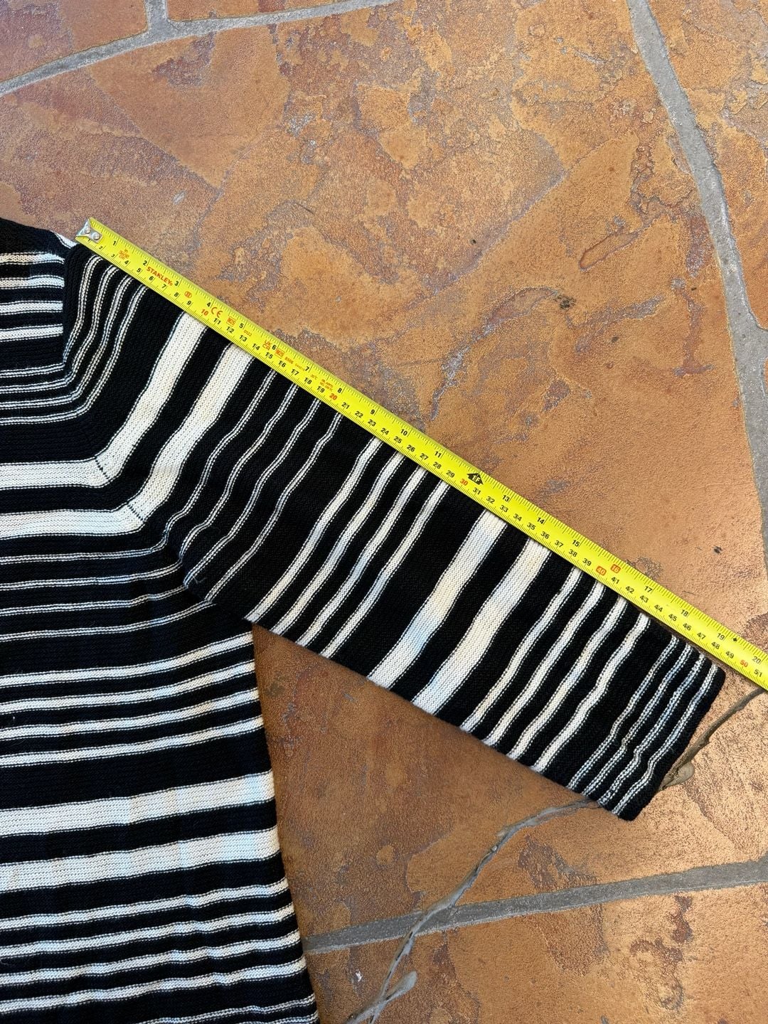 Lauren Jeans Co. Ralph Lauren Striped Sweater Size M Black White 6