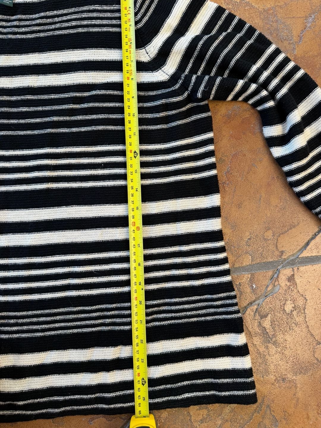 Lauren Jeans Co. Ralph Lauren Striped Sweater Size M Black White 7