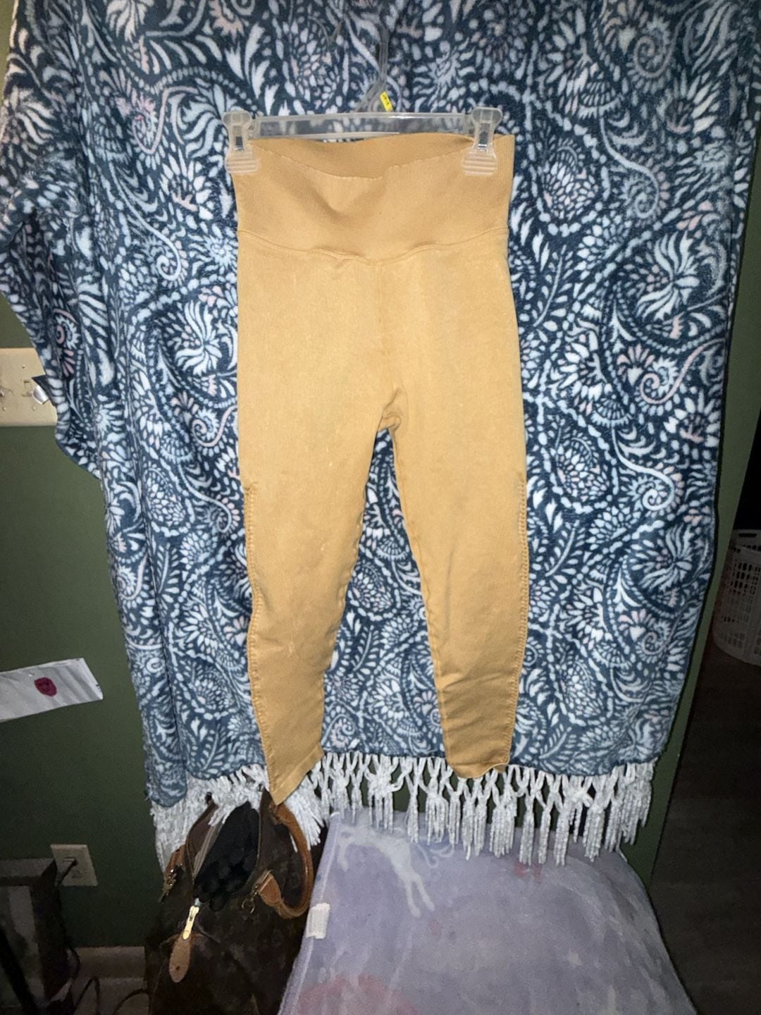 Aerie Offline Mustard Yellow High Waisted Yoga Leggings Size M 1