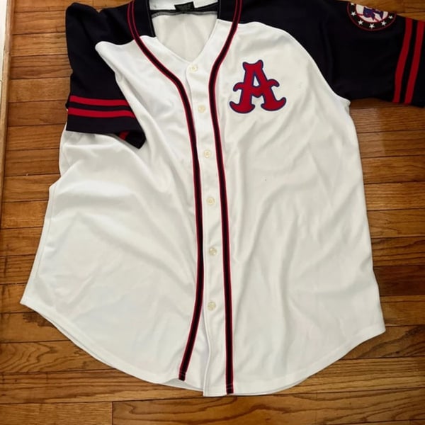 Merip Athletic American Collection Atlanta Braves Jersey 2XL White Black Red