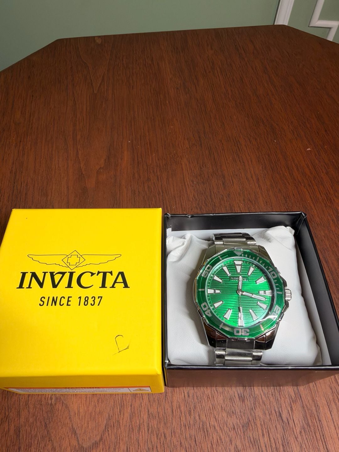 Invicta Diver Meridian Men's Watch 46mm Steel Green Dial 2