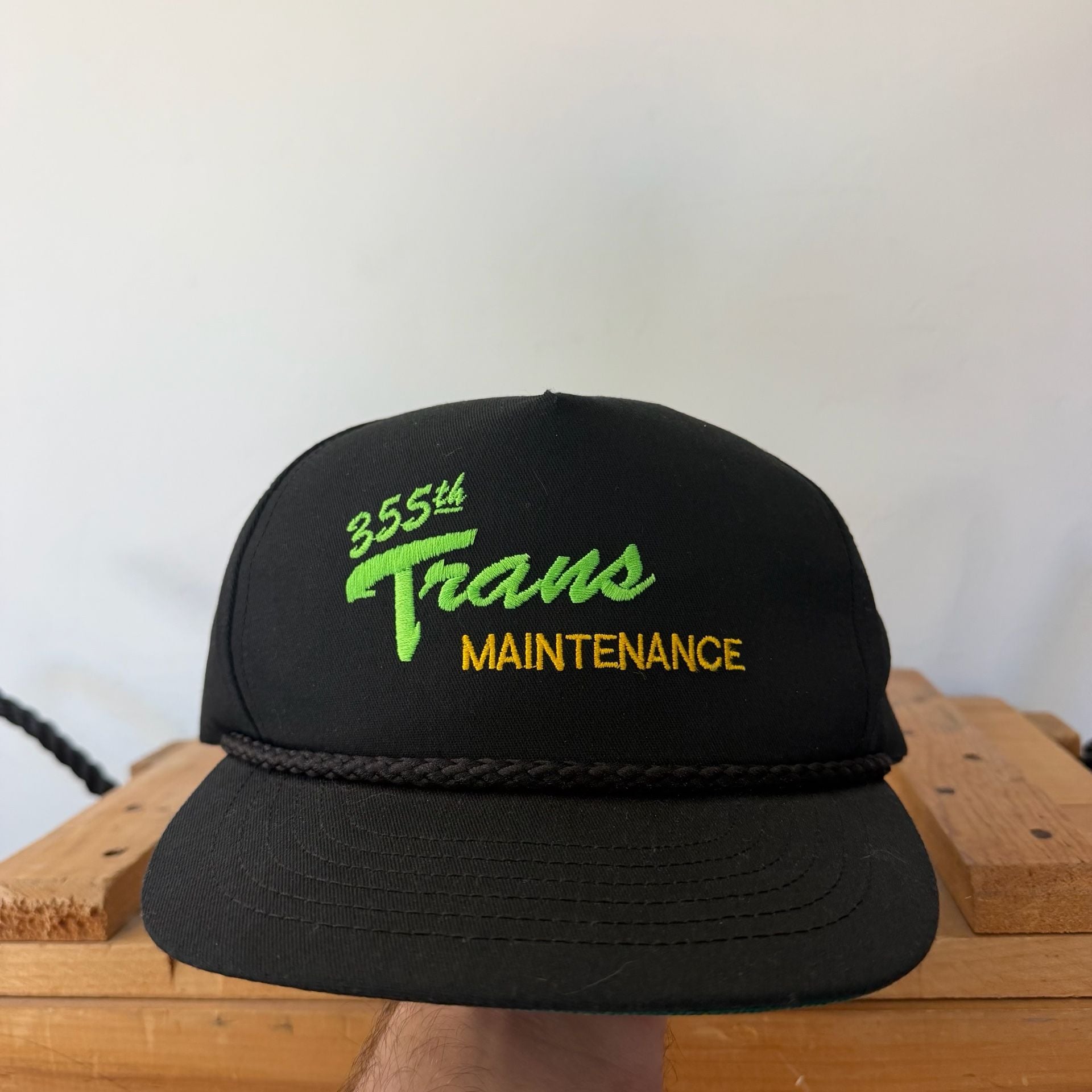 80s Union Made Military Hat - 355th Trans Maintenance - Ft. Bragg 2