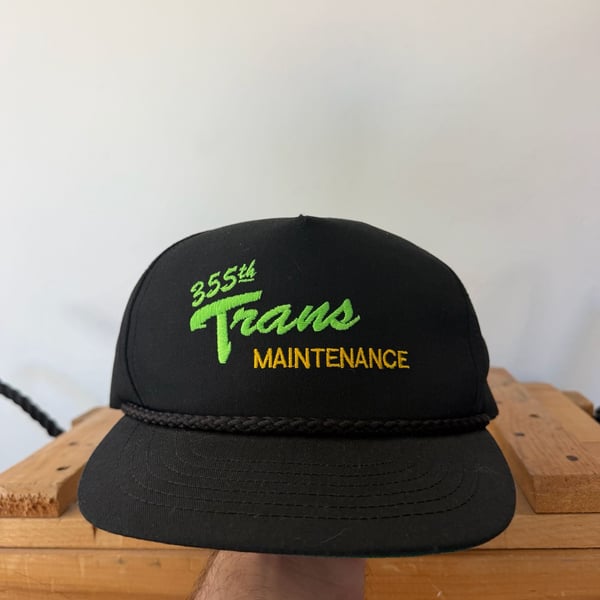 80s Union Made Military Hat - 355th Trans Maintenance - Ft. Bragg