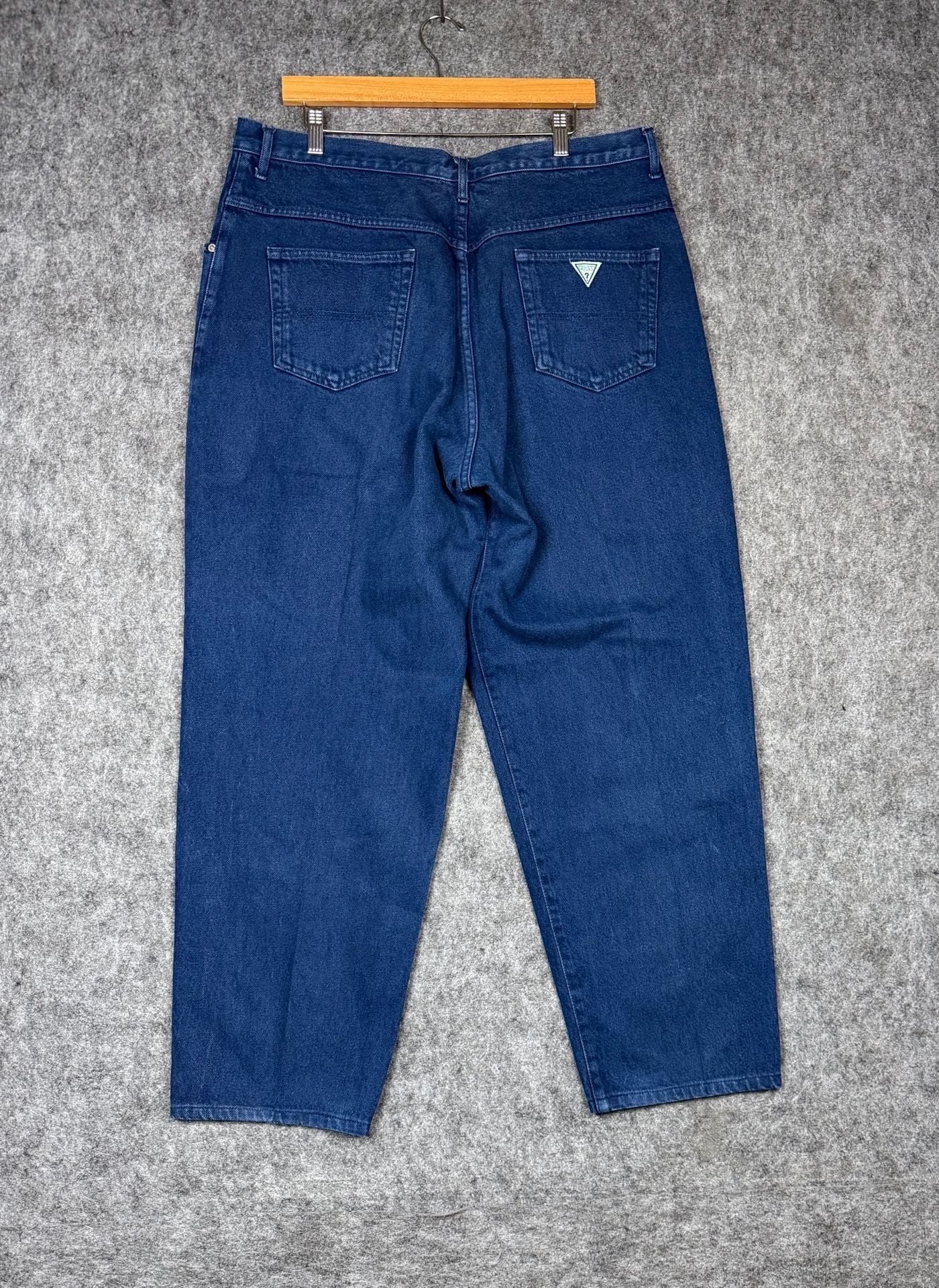 Georges Marciano Vintage 90s Navy Blue Denim Jeans Size 40 2