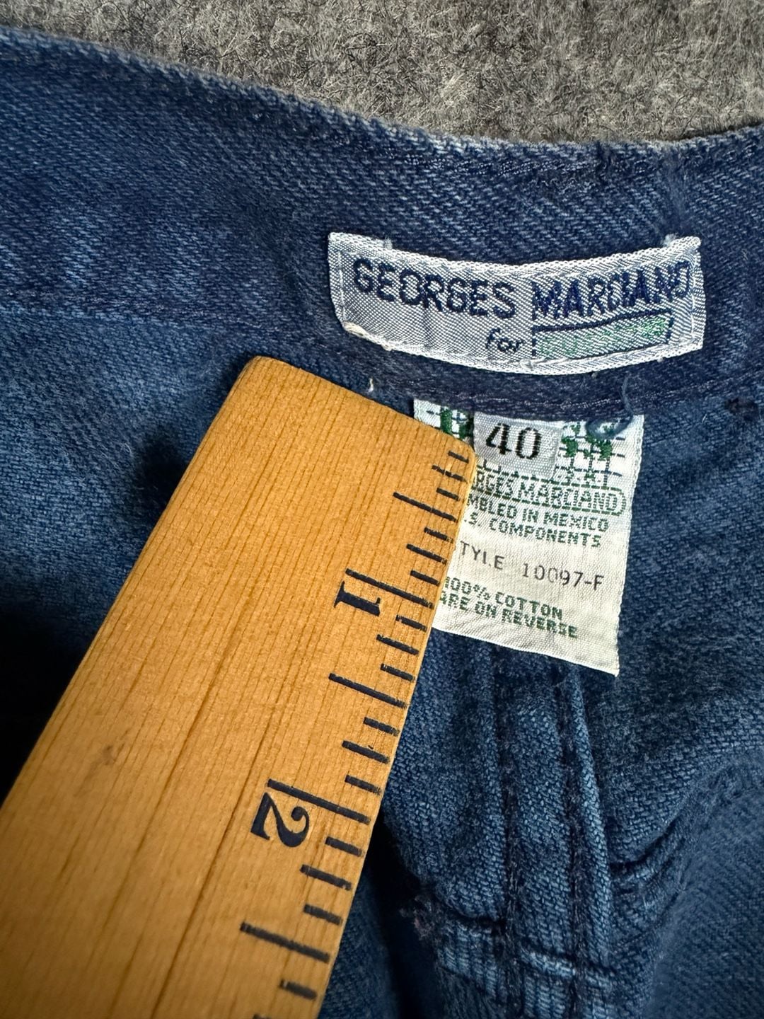 Georges Marciano Vintage 90s Navy Blue Denim Jeans Size 40 3