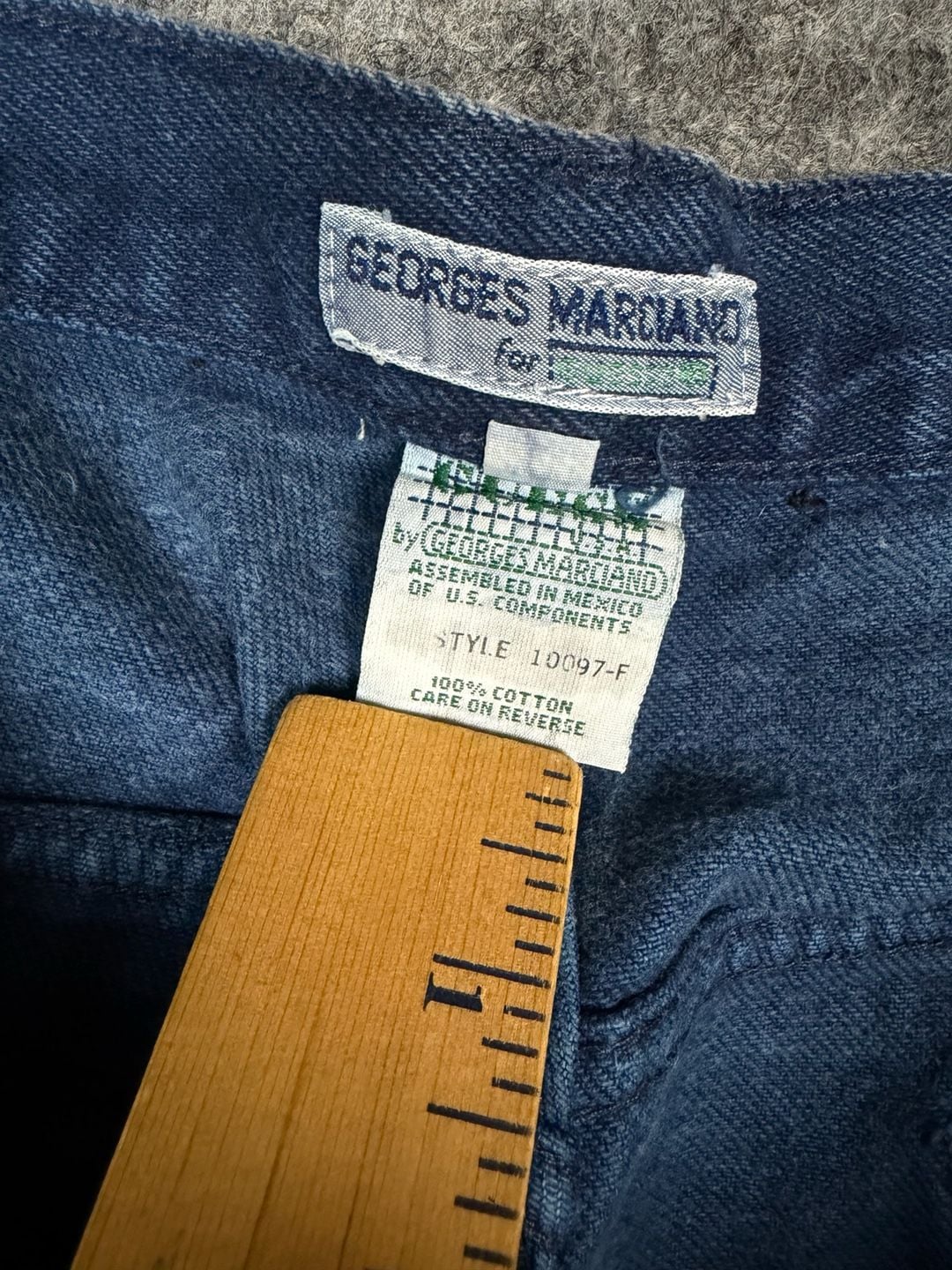 Georges Marciano Vintage 90s Navy Blue Denim Jeans Size 40 4