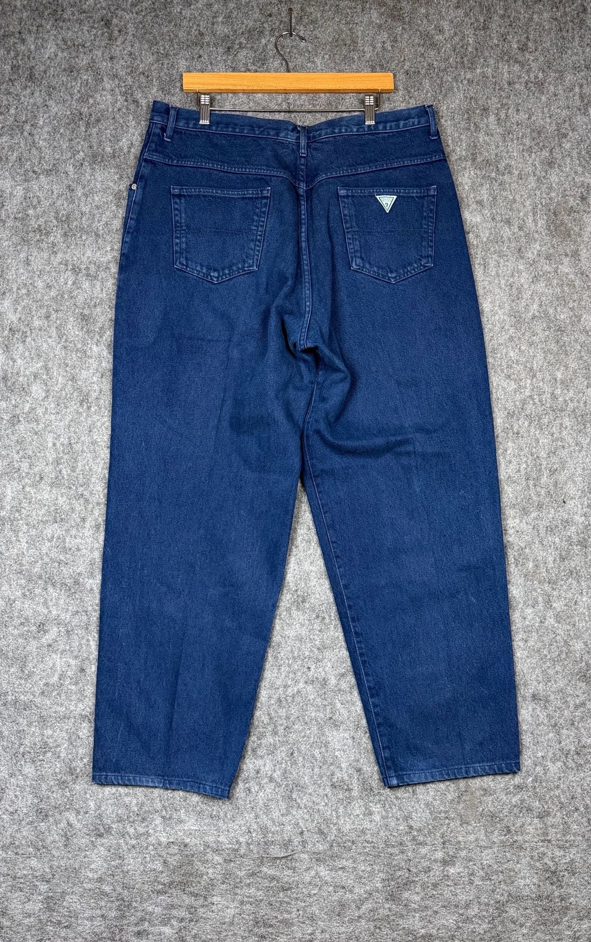 Georges Marciano Vintage 90s Navy Blue Denim Jeans Size 40 12