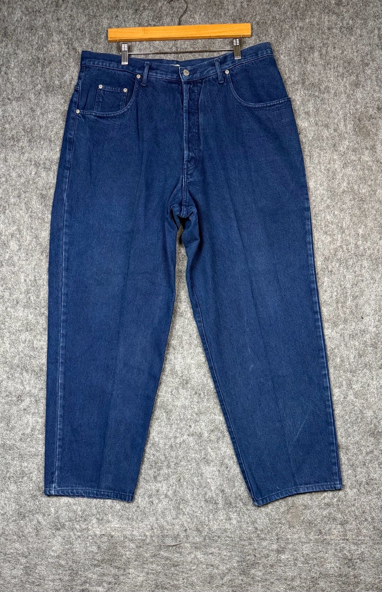 Georges Marciano Vintage 90s Navy Blue Denim Jeans Size 40 13