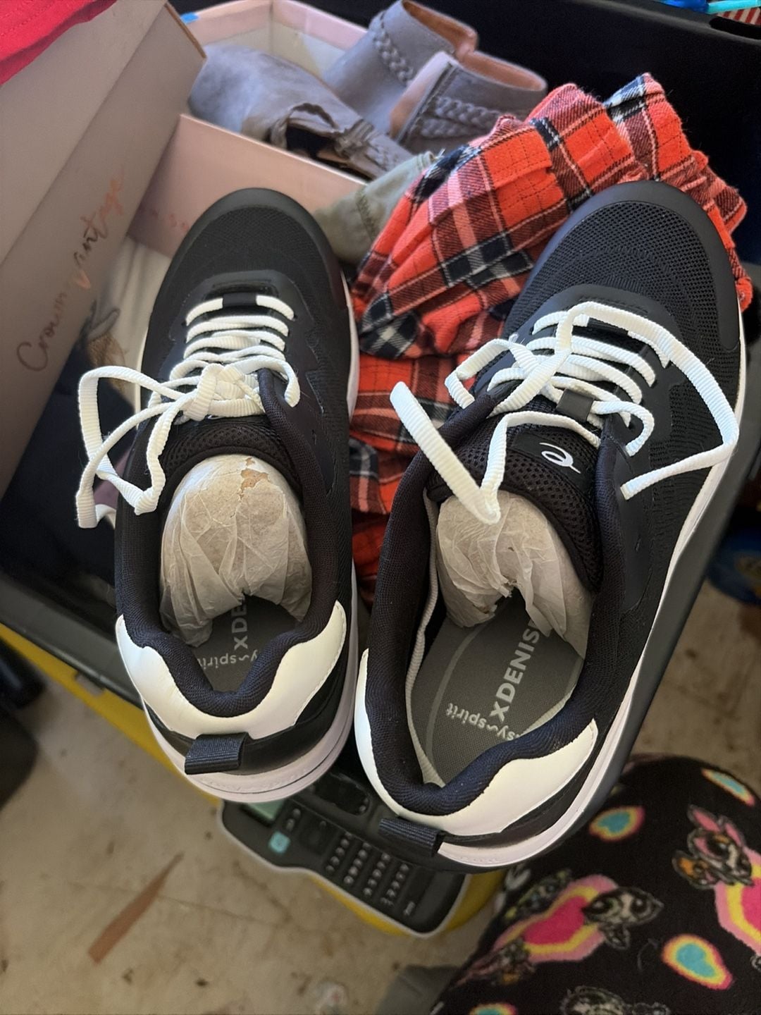 Easy Spirit X Denise Austin Black White Casual Sneakers Size 10M 1
