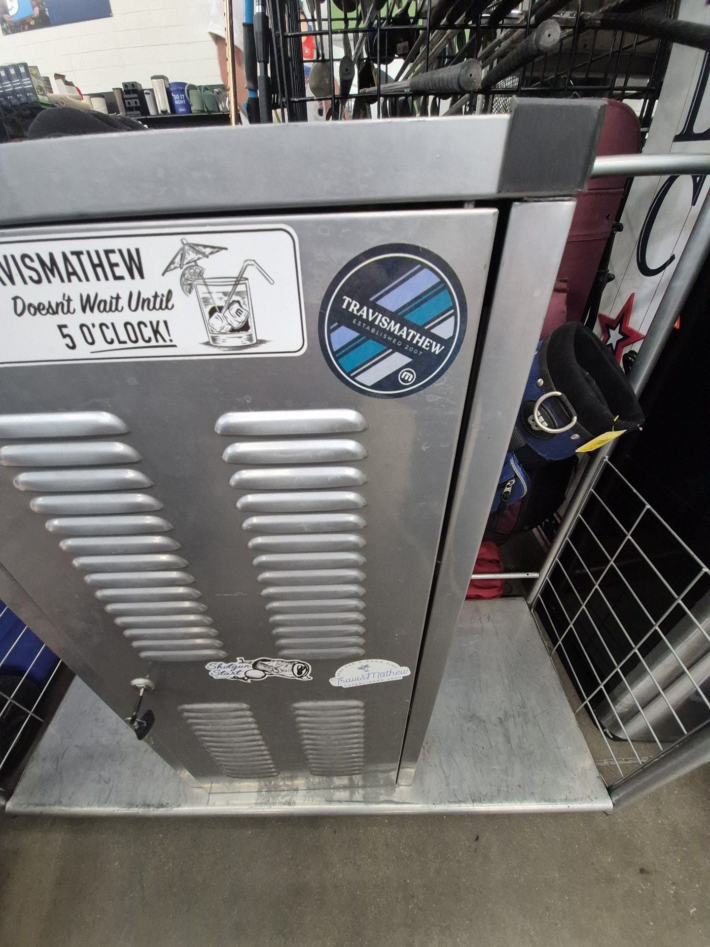TravisMathew Branded Metal Locker Display Storage Unit 7